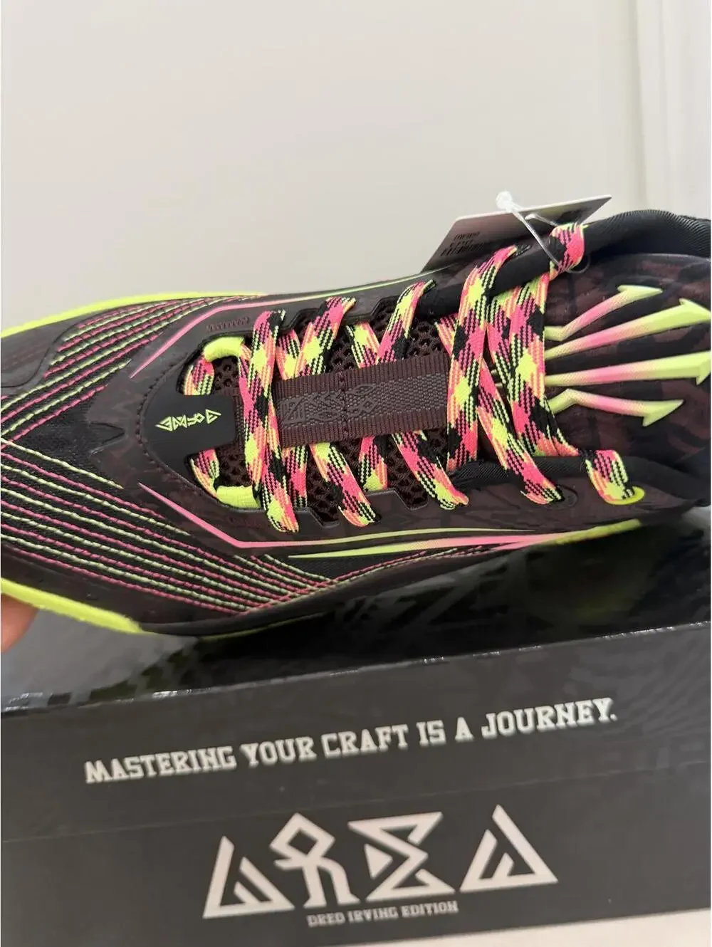 ANTA KAI 1 Speed Men Basketball Shoes Greg Irving Edition Black/Neon Green US 8